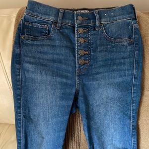 Express ladies high waist stretch jean ankle legging